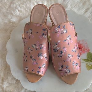 AD DAUGHTERS FLORAL SLIP-ON MULES